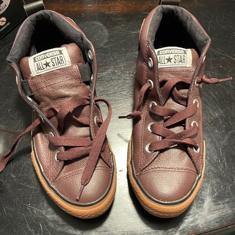 Converse Leather high-tops - brand new!